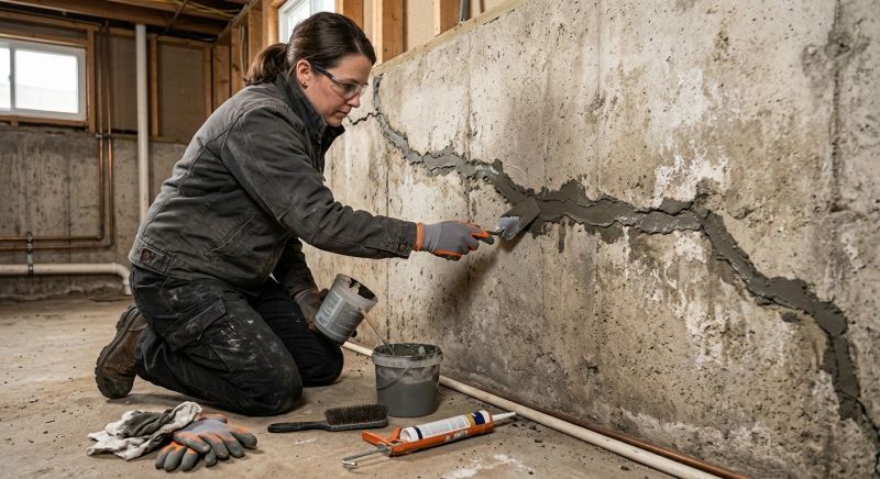 Cracked Basement Floor Repair in Snohomish, WA