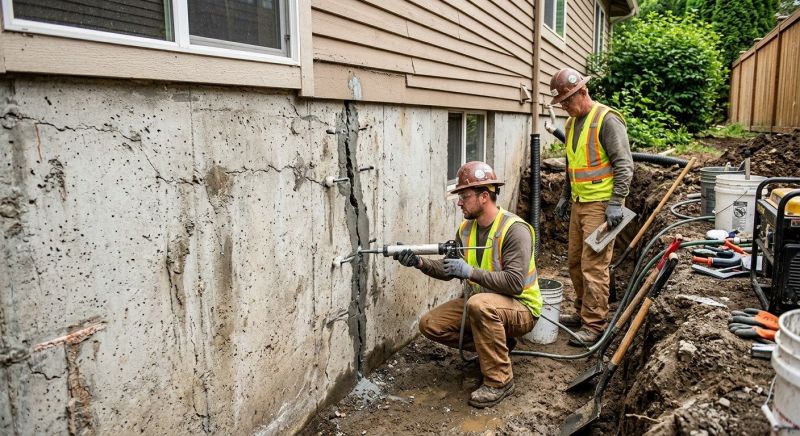 Cracked Foundation Repair in Langley, WA