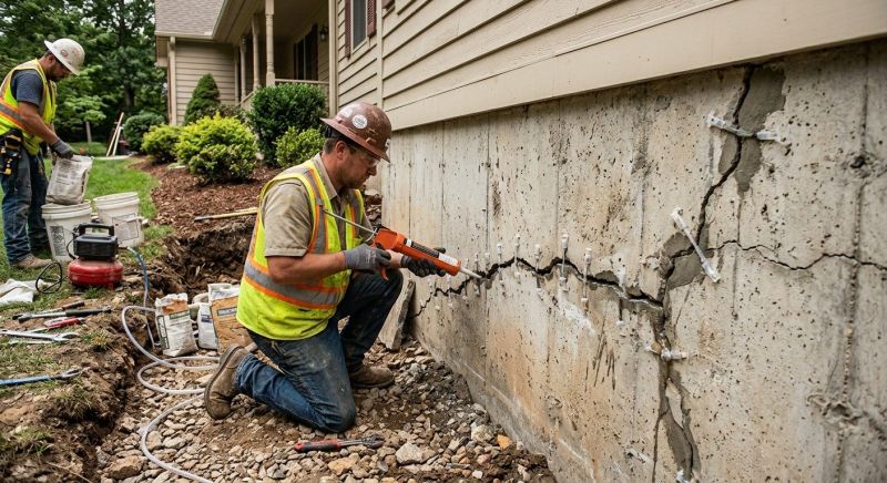 Cracked Foundation Repair in Snohomish, WA