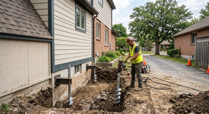 Helical Piers Installation in Snohomish, WA