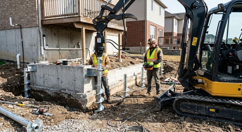Helical Piers Installation in Snohomish, WA