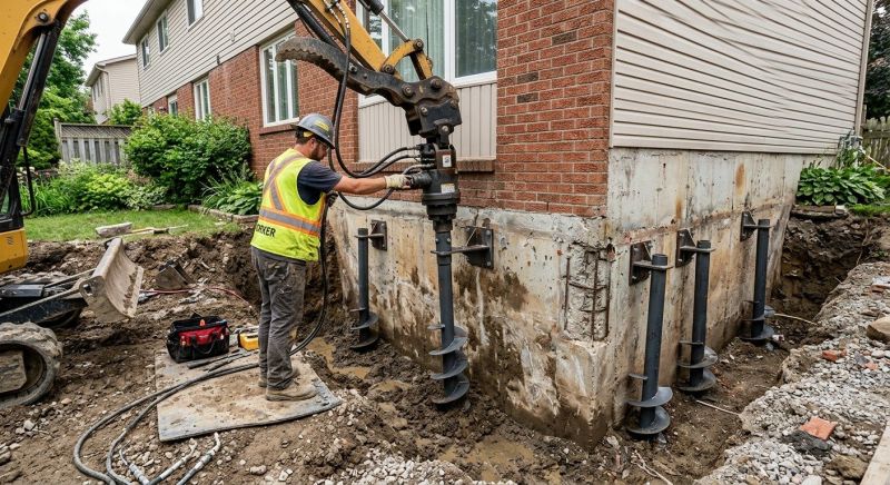 Helical Piers Installation in Snohomish, WA