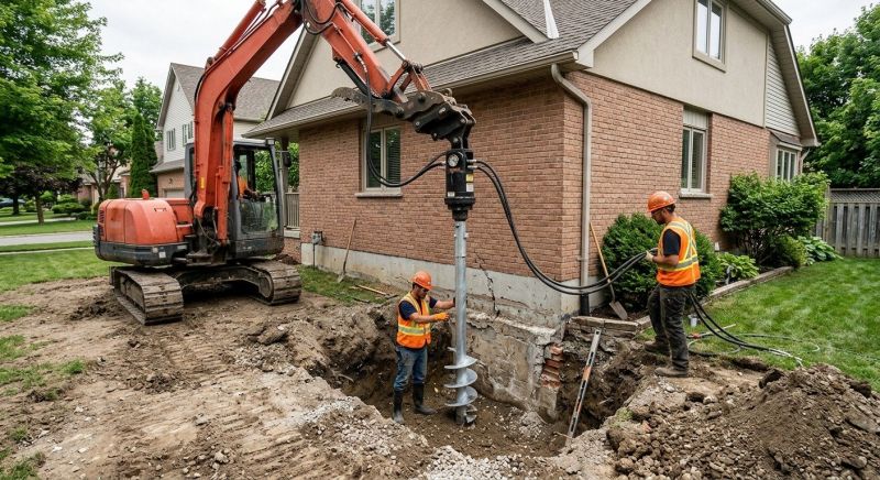 Helical Pile Installation in Snohomish, WA