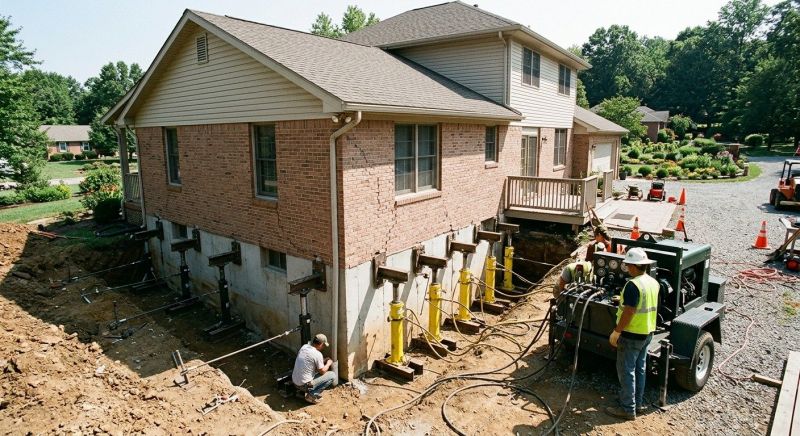 Sinking Foundation Lifting in Snohomish, WA