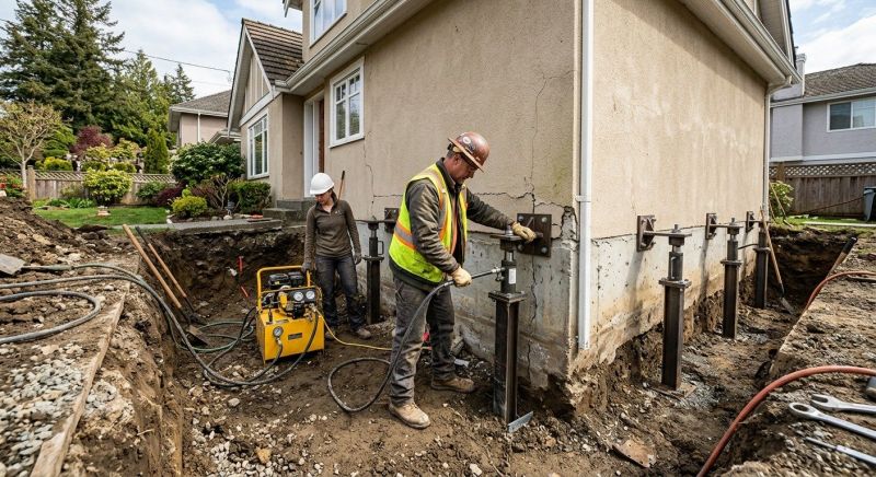 Sinking Foundation Repair in Snohomish County, WA